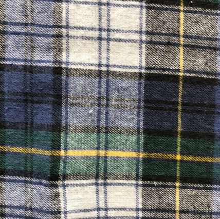 Plaid backing for quilt. Picture